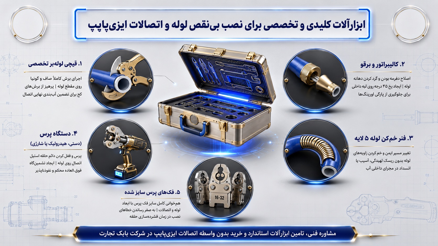 برای نصب اتصالات ایزی پایپ به چه ابزارهایی نیاز دارید؟