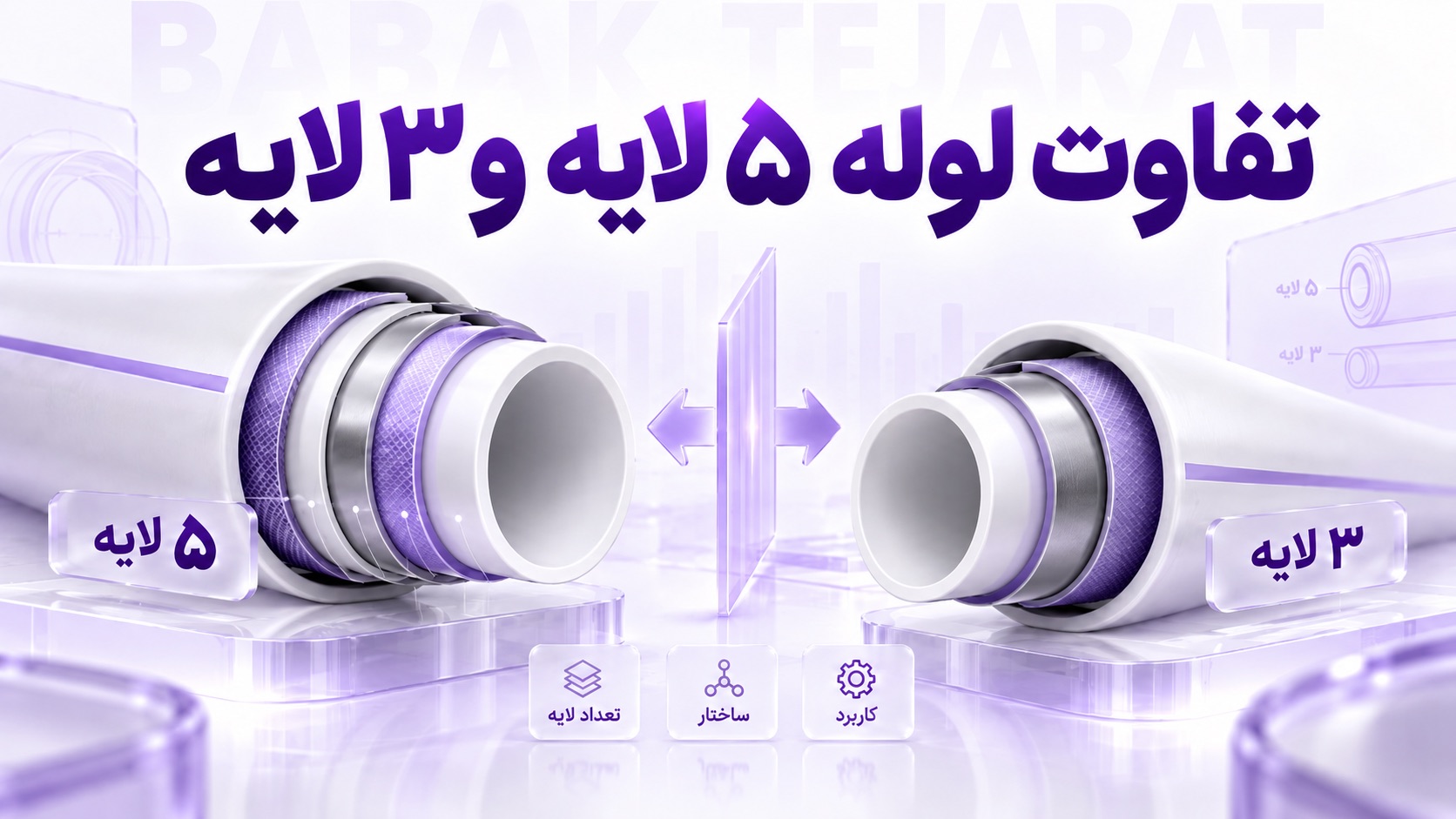 تفاوت لوله پنج لایه و سه لایه چیست؟